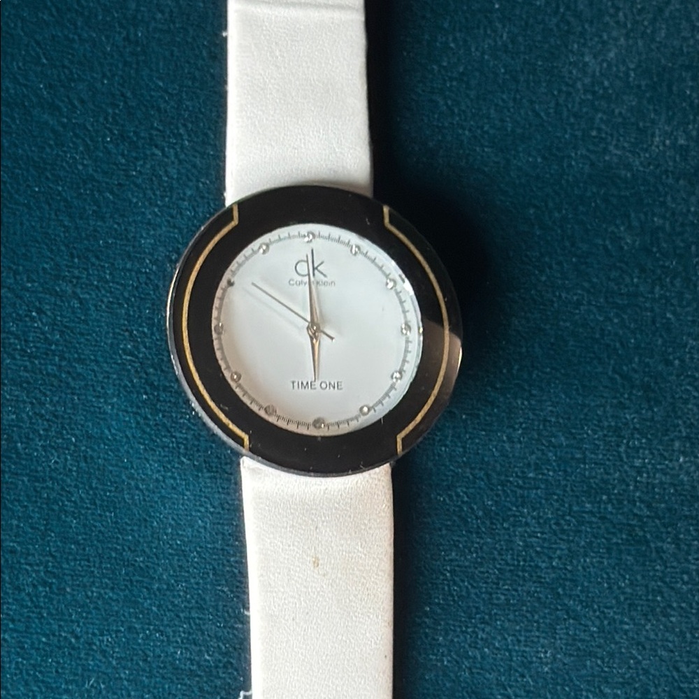 Calvin Klein Watch White and Black Minimalist Design